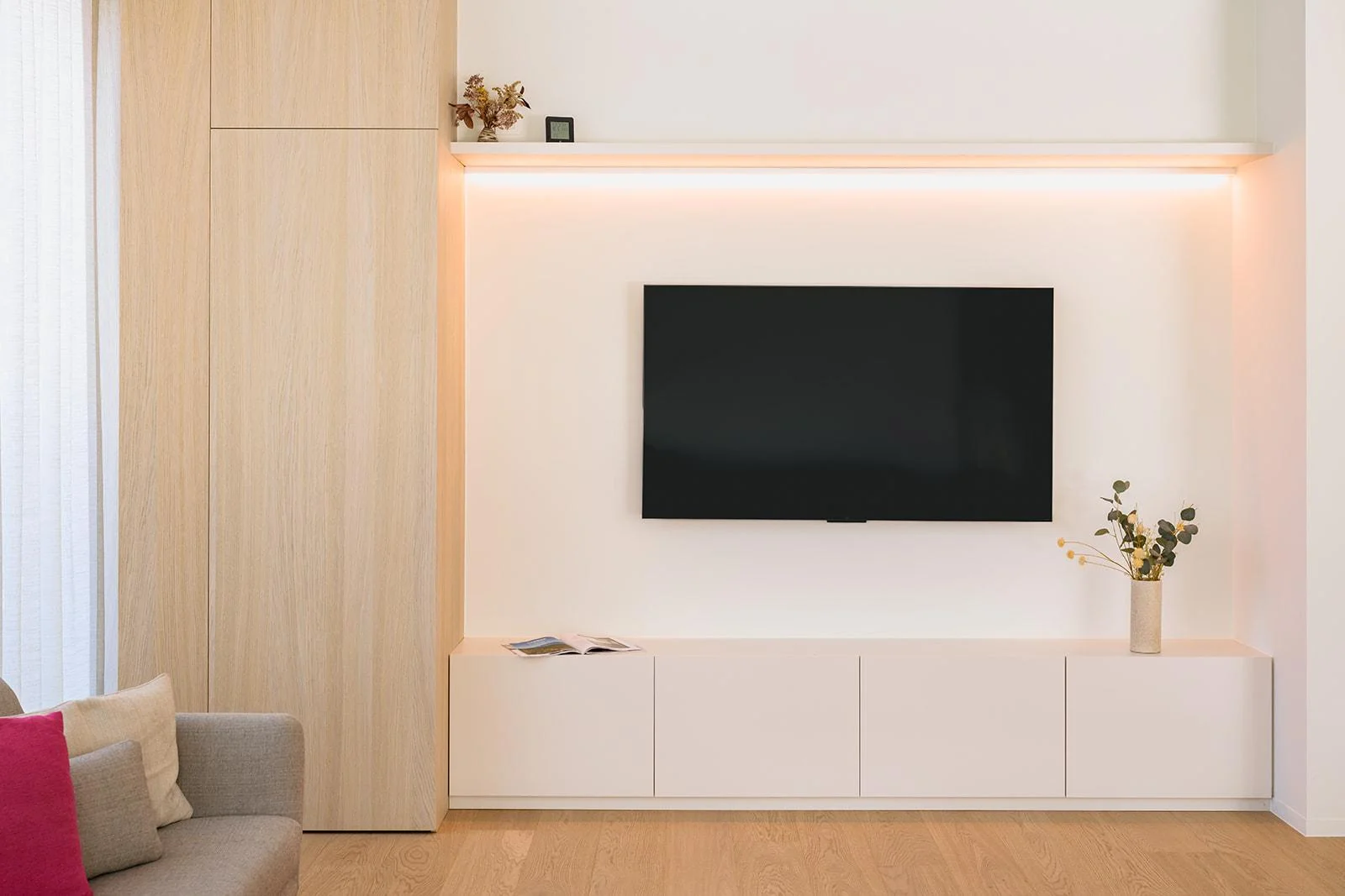 TV Meubel op maat met sfeerverlichting